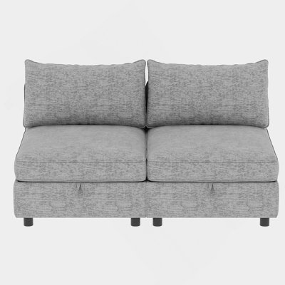 Versatile Modular Sofa Set With Storage And Convertible Functionality For Living Room
