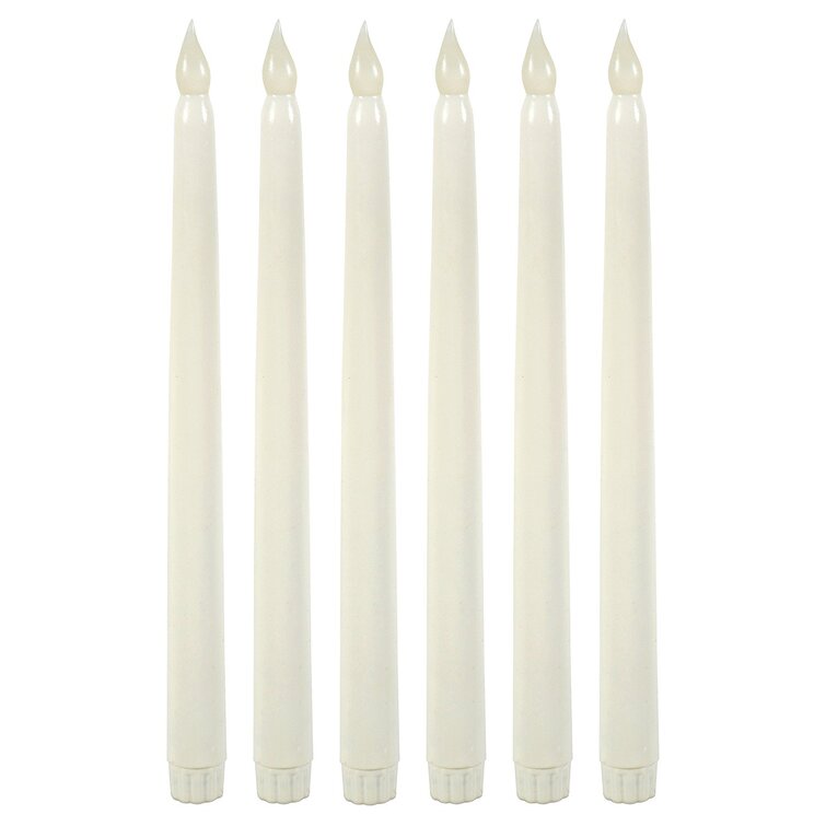 The Holiday Aisle® Realistic LED Flameless Dripping Wax Pillar Candles (Set  of 6) & Reviews