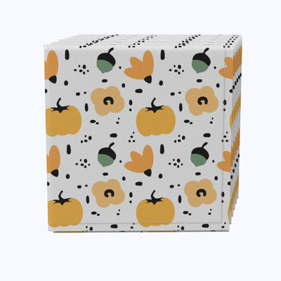Cotton Abstract Square Napkin