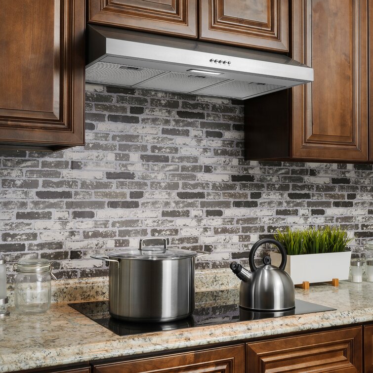 AKDY 30 Inches 58 Cubic Feet Per Minute Convertible Under Cabinet Range  Hood with Light Included & Reviews