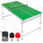 GoSports 6 x 3 ft Mid-Size Table Tennis Table Set with Adjustable Height-101301897