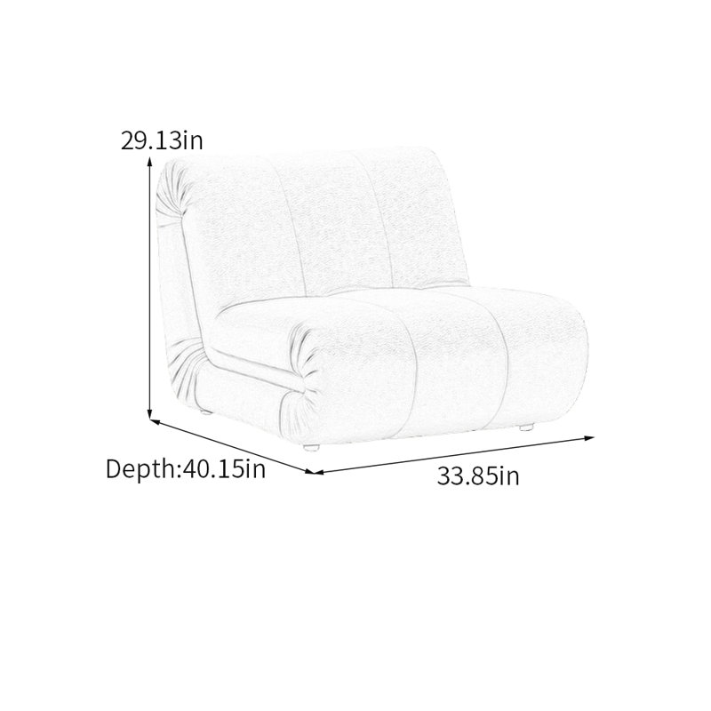 Minimalist Velvet Accent Chair, Green