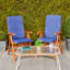 Geometric Outdoor High Back Seat Pad-1650485868