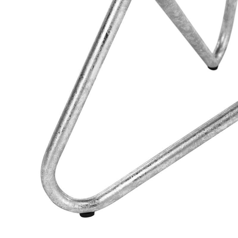 Arroyo Counter Stool with Metal Frame, Silver Leaf