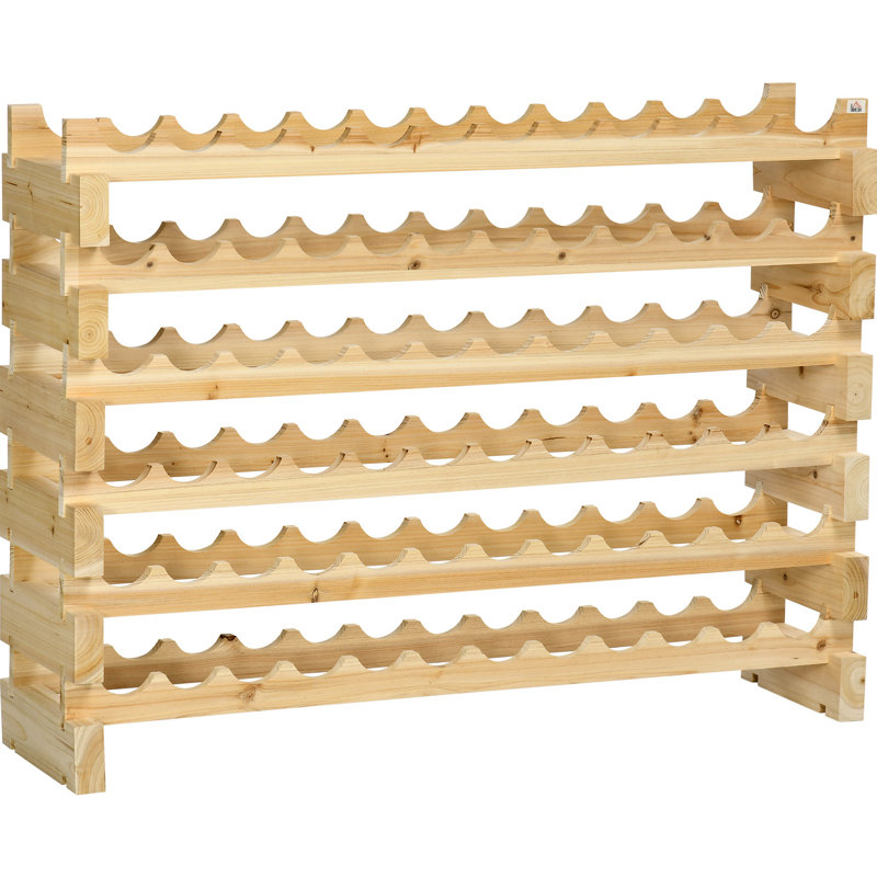 Support à vin empilable, tablettes de rangement modulaires, support de 72 bouteilles, support de présentation autoportant pour la cuisine, garde-manger, cave