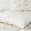 Housse de couette en coton chenille 3 pièces touffetée multicolore - coton double / grand, attaches d'angle
