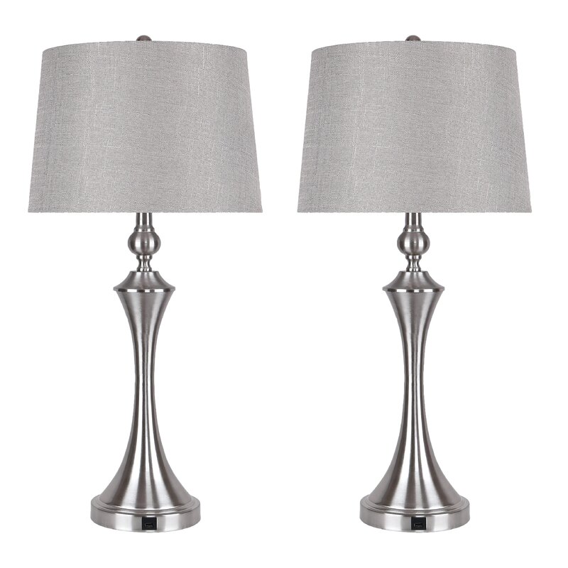 Willa Arlo Interiors Mattoon Metal USB Table Lamp & Reviews | Wayfair