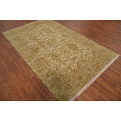 Tapis indien géométrique Oushak 5 x 8