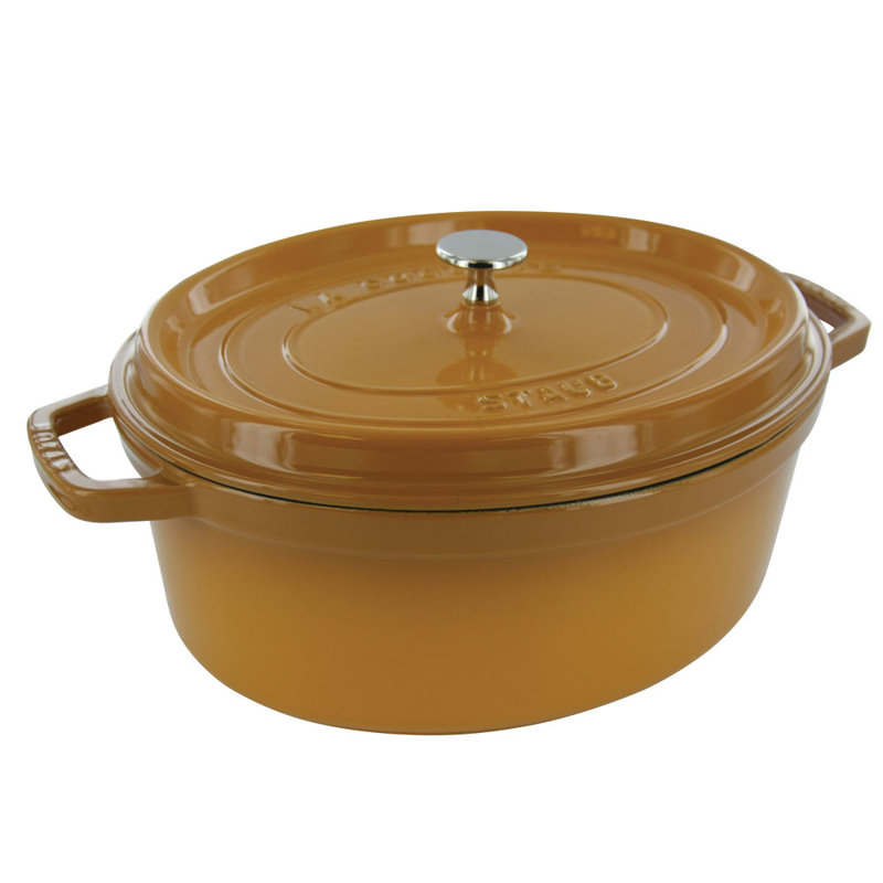 Cast Iron Oval Cocotte, 4.5 Qt., Basil