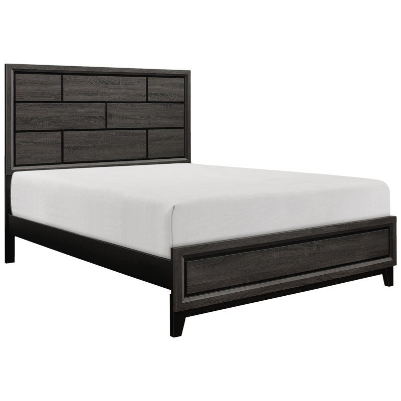 Standard Bed, California King, Brown Gray