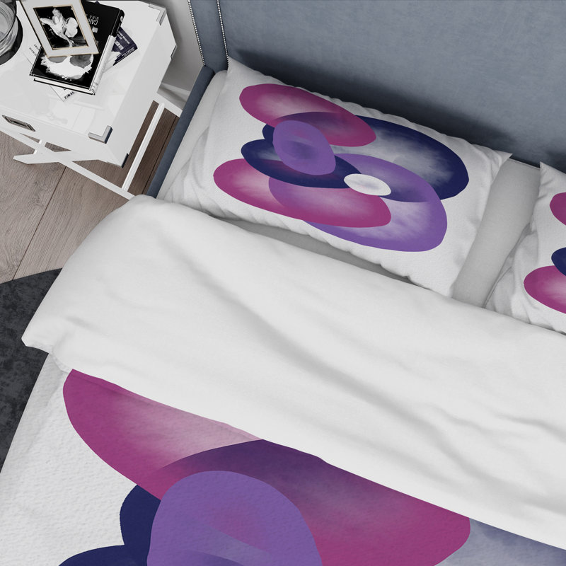 Ensemble de housse de couette en microfibre Maisonli, Housse de couette pour grand lit et 2 taies décor