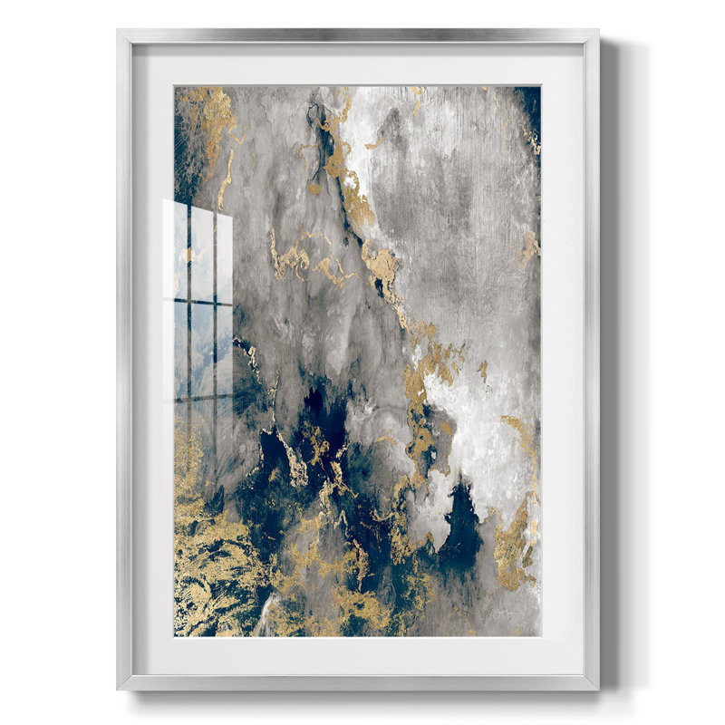 Chemin Hudson - impression encadrée, H 25,5 po x l 17,5 po, Argent argent
