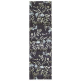 Hand Knotted Area Rug in Black And Grey