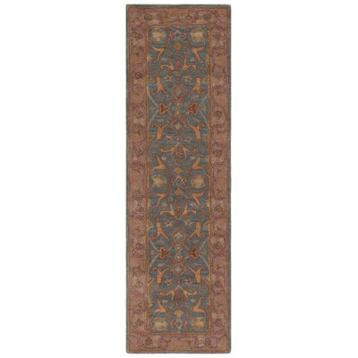 Cranmore Hand Tufted Wool/Cotton/Latex Oriental Rug in Blue/Beige