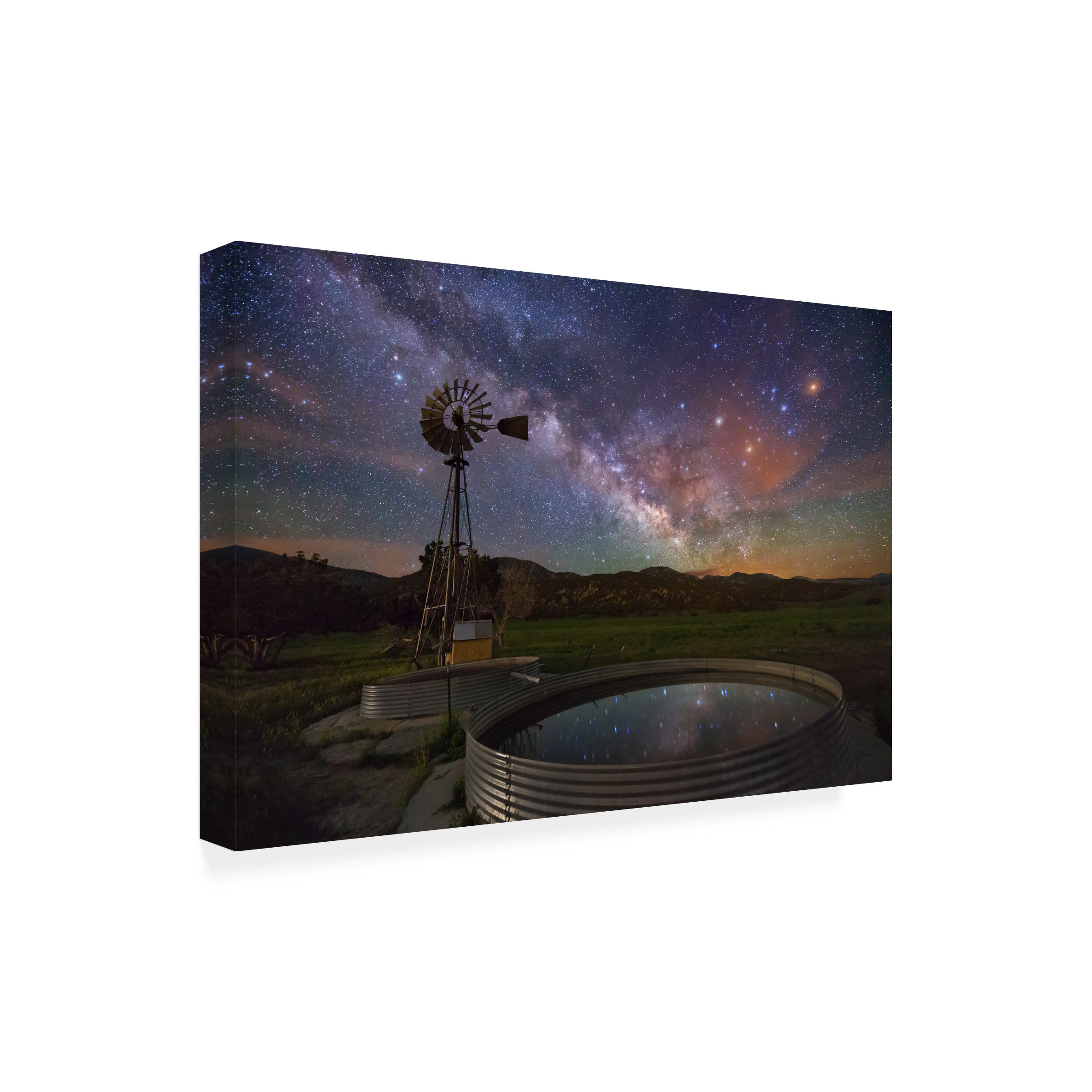 Wrought Studio™ Wrapped Canvas Wall Art - Royce Bair 'Chromatic Galaxy ...