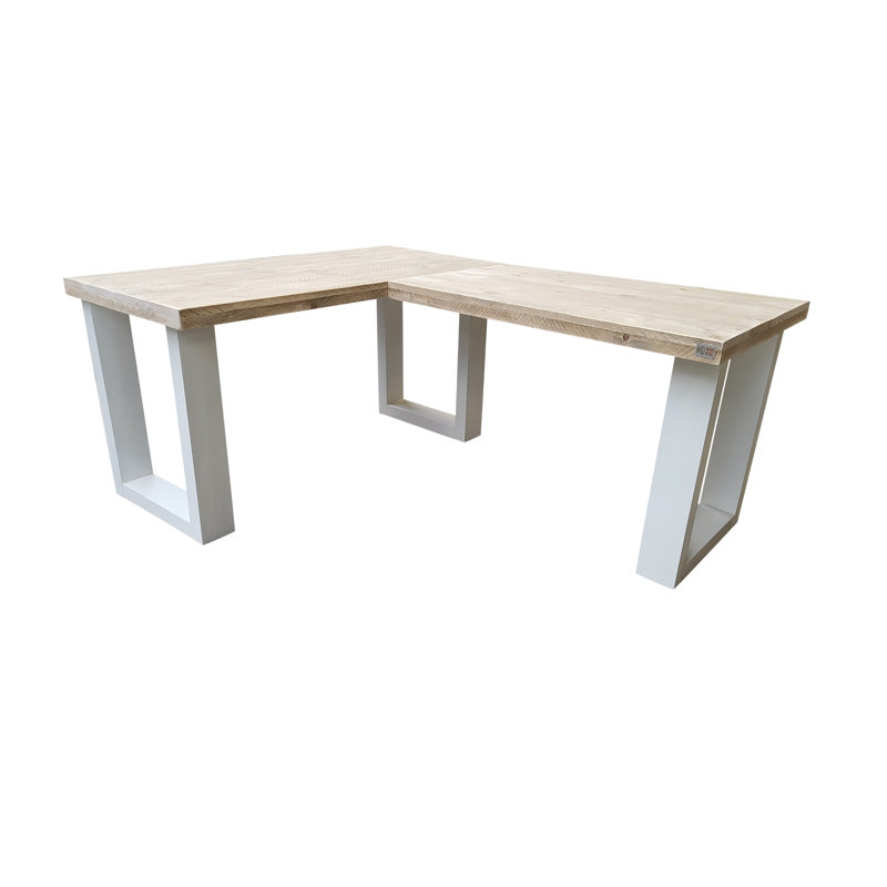 Mauldin L-Shaped Writing Desk, 75cm H x 190cm W x 140cm D