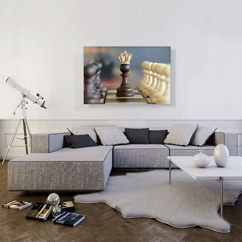 «Chess King», reproduction de photo sur toile tendue, H 26 po x l 40 po x 1,5 po