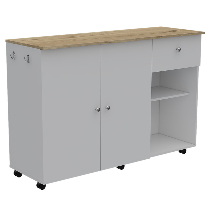 Kitchen Island Cart Indiana, Kitchen, Gray