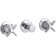 Triton Wall-Mount Valve Trim with Push Button Diverter and Cross Handles, Requires Valve