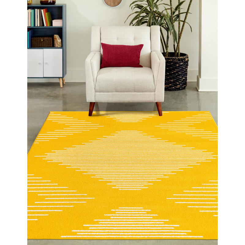 Geometric Indoor Rug, Runner 2'7" x 10'