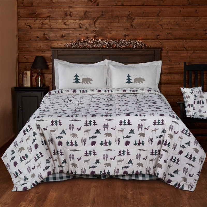 Ensemble d'édredon 100% polycoton chasse et rustique Northern Exposure True Grit Northern Exposure, Très grand