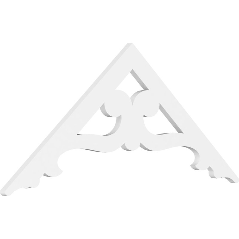 Pignon en PVC de qualité architecturale Brontes, H 20 po x l 48 po x P 1 po, 10 / 12