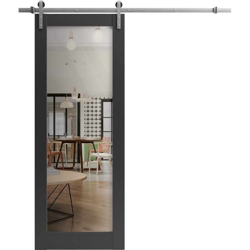 Porte de grange en bois Lucia, 24 po x 96 po