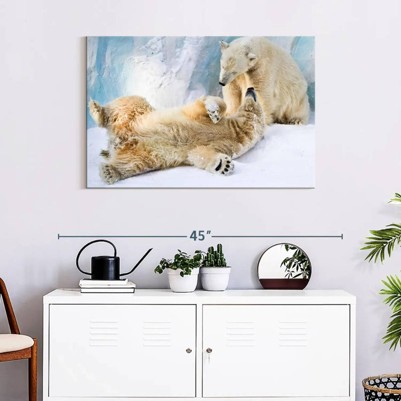Brampt Polar Bears, 24" H x 36" W