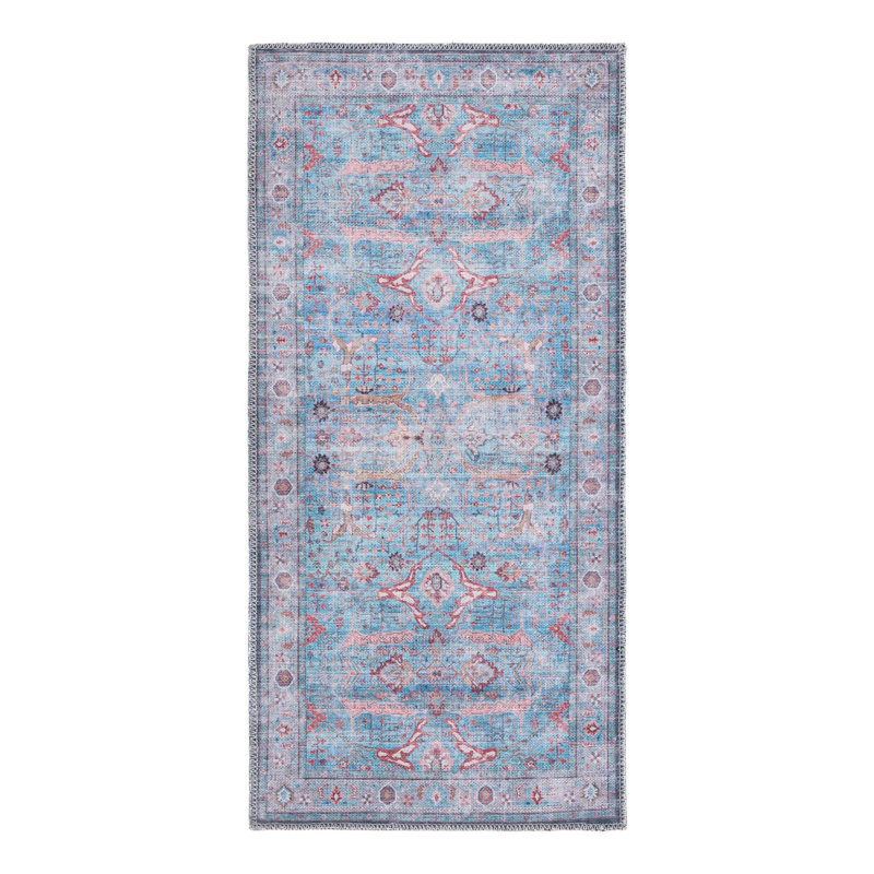 Tapis bleu Haight, Tapis de couloir 2 pi x 4 pi 1 po