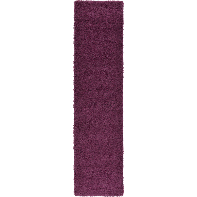 Tapis mauve aubergine Capwell, Tapis de couloir 2 pi 7 po x 10 pi