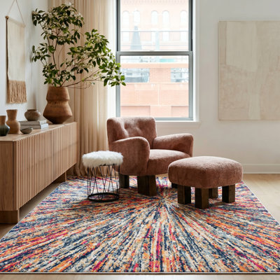 Tapis crème abstrait Kymiere