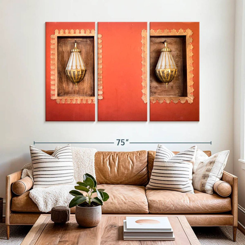 Kerner Moroccan Wall Lamps, 42" H x 65" W