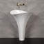 Vivian 35.5" Tall Glass Handmade Oval Pedestal Bathroom Sink-113022647