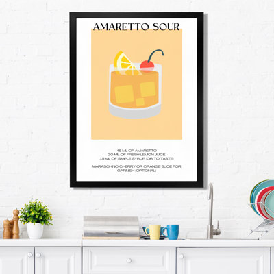 Amaretto Sour Liqueur Recipe - Art mural cocktails