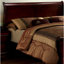 Grand lit en cerisier de style chambre à coucher transitionnelle en bois massif avec pieds-1043340549-1043340552