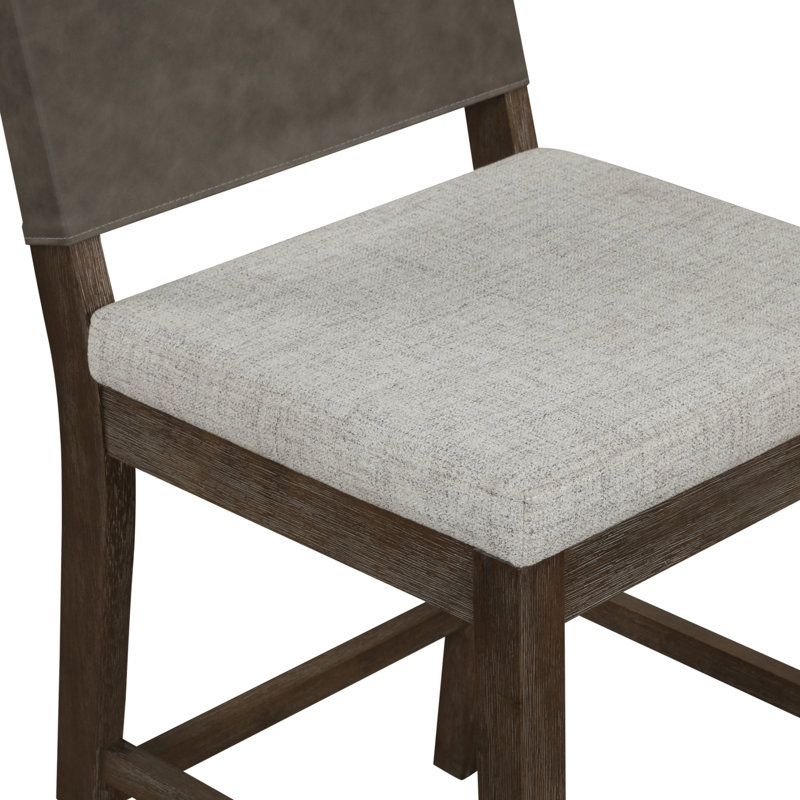 Etem Upholstered Stool, Birch Ivory, Counter Stool (24" Seat Height), 1