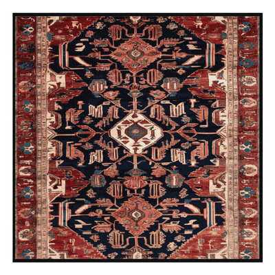 Tapis brun lavable à la machine