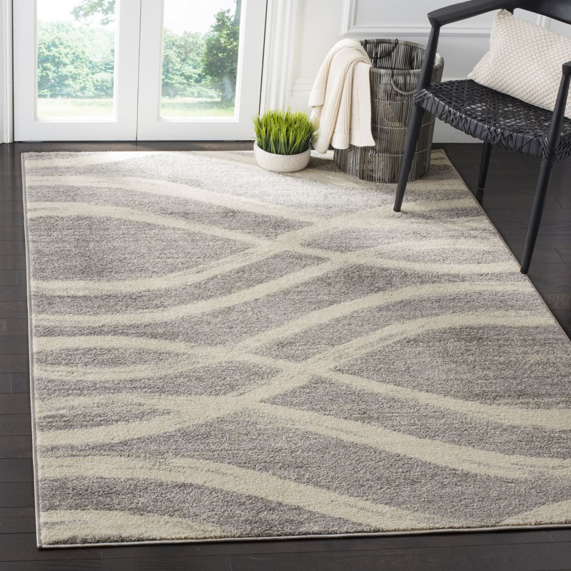 Shelva Performance Abstract Rug, Rectangle 6' x 9'