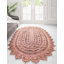 Tapis rose en jute tissé à la machine Oval Jens-701493531