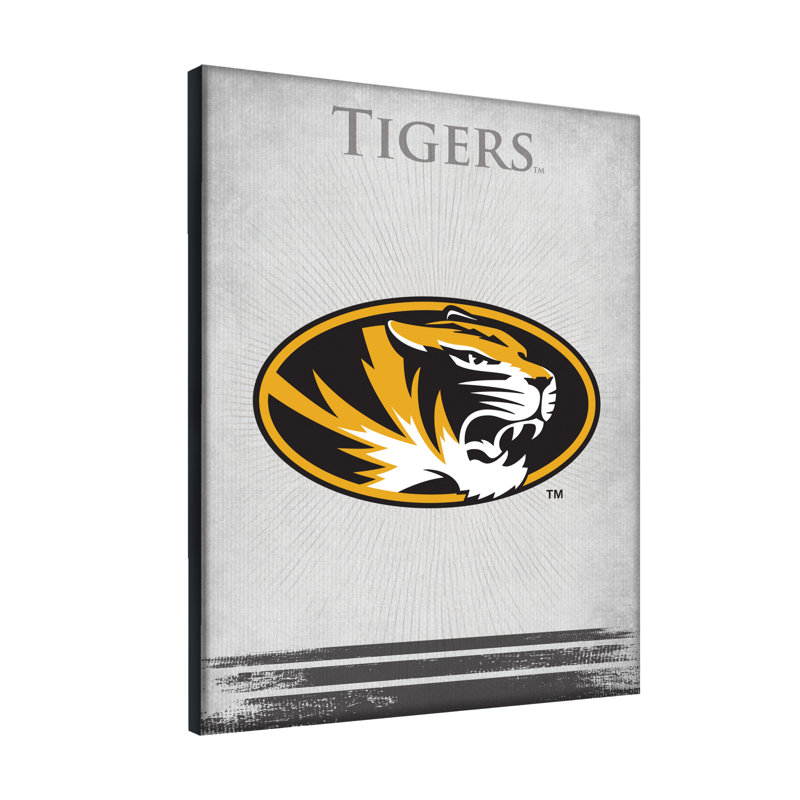 NCAA - Impression sur toile tendue, H 15 po x l 20 po x P 1 po, Tigers de Missouri
