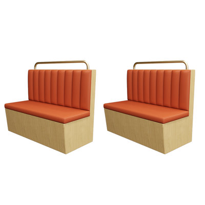 Banc rembourré en similicuir Light Luxury