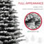 Arbre de Noël avec profondeur de 45,7 po et neige réaliste pour la fête 990 branches artificielles avec lumières à DEL blanc chaud