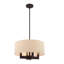Lustre cylindrique à 4 lumières Litzy