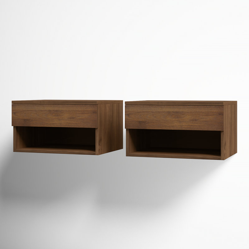  Beacon Rustic Nightstand, Brown