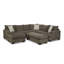 Canapé modulaire avec repose-pieds gauche Torleif-240794083