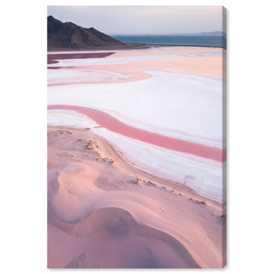 Blush Ocean Landscape & Nature Canvas Print by Oliver Gal, Black Frame, 10 x 15