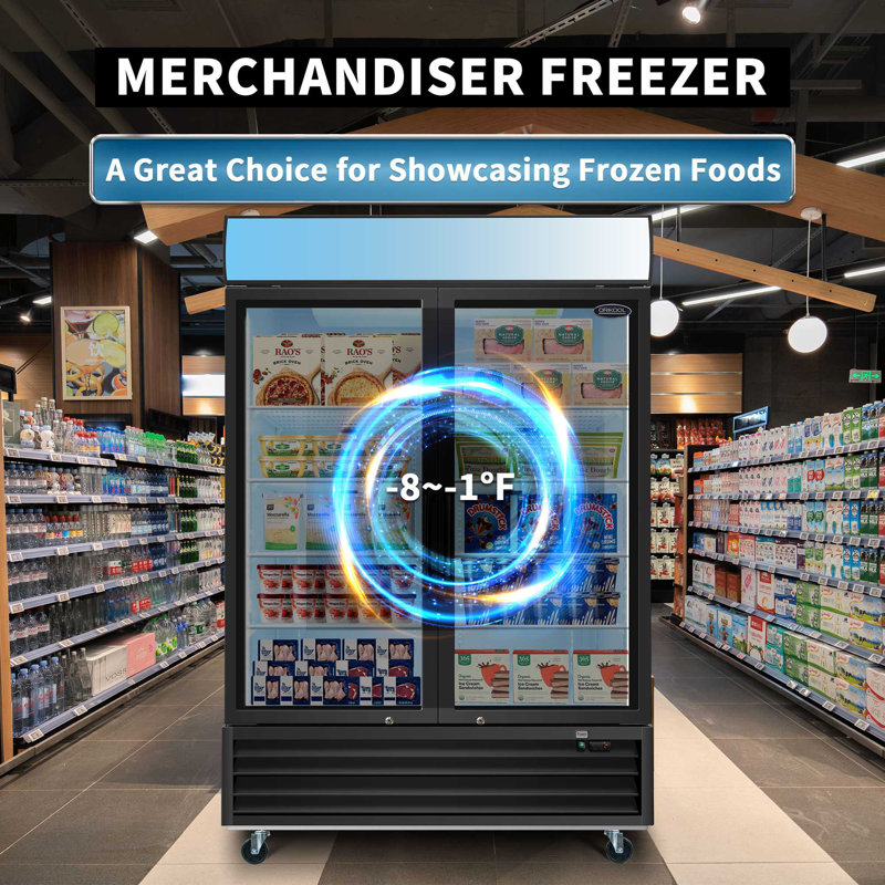 Daheat 20 Cubic Feet 1 Glass Door Merchandiser Freezer