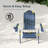 Classic Folding Adirondack Chair, HDPE Adirondack Chair with Ergonomic Design & Cup Holder for Patio and Fire Pit-1947985295