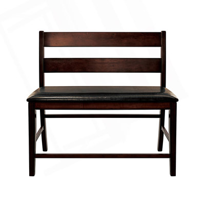 Banc à hauteur de comptoir moderne de style transitionnel avec dossier