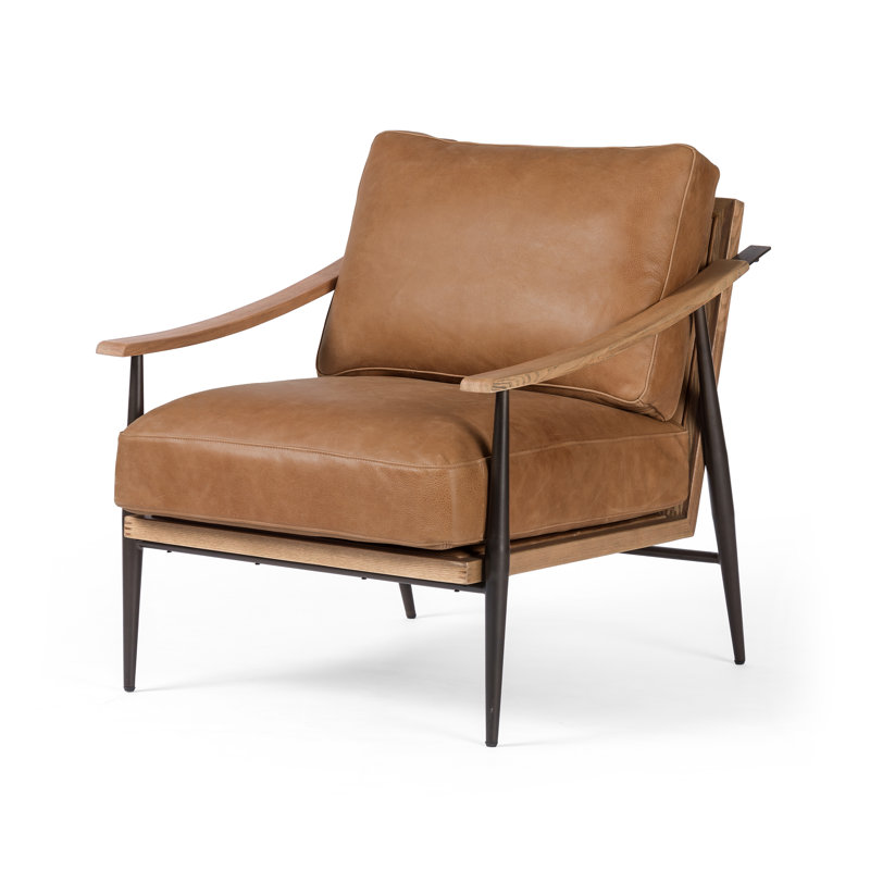 Kempsey Chair, Palermo Cognac Genuine Leather